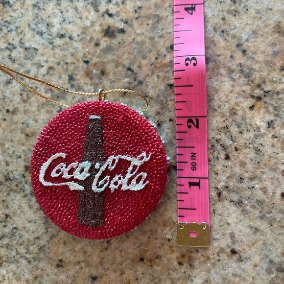 🎁 vintage coca-cola sparkly Christmas ornament, 2003 - Picture 4 of 4